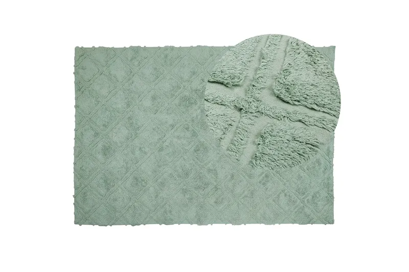 Hatay Ryamatta 140x200 cm - Grön - Textilier & mattor - Mattor - Modern matta - Ryamattor