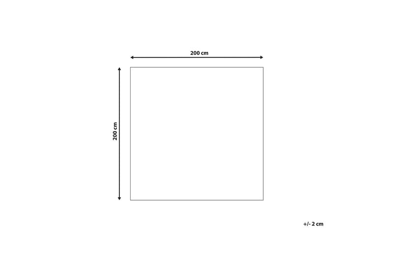 Havran Ullmatta 200x200 cm Kvadratisk Beige - Textilier & mattor - Mattor - Modern matta - Ullmattor