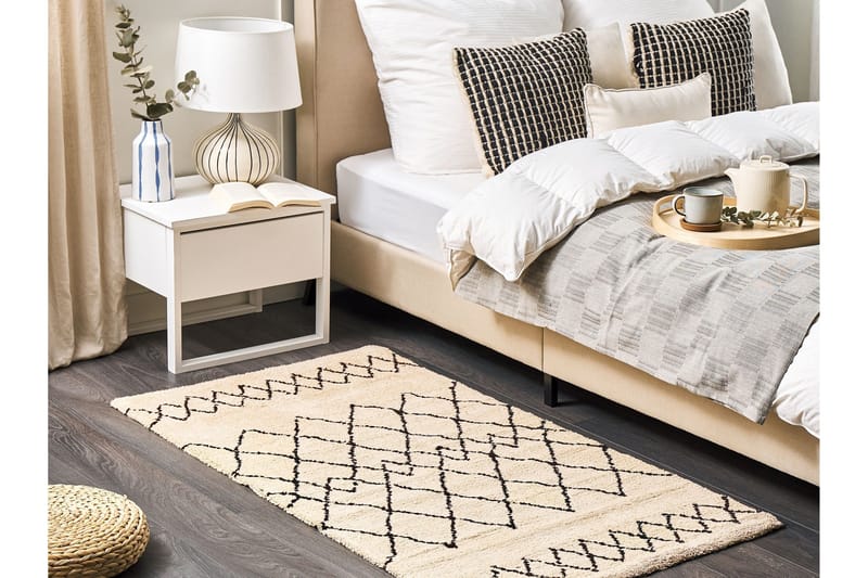 Havsa Ryamatta 80x150 cm - Beige - Textilier & mattor - Mattor - Modern matta - Ryamattor