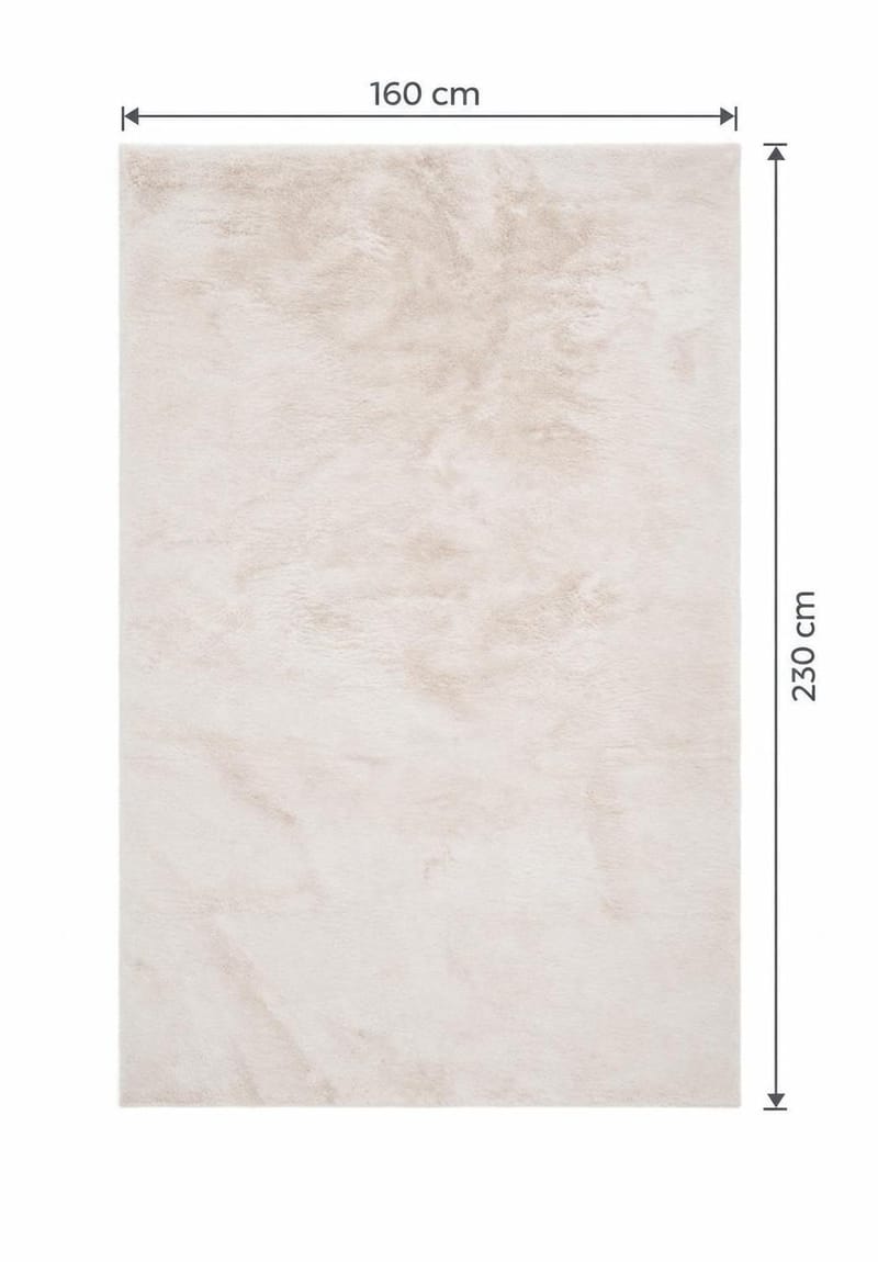 Heaven Rektangulär Ryamatta & Luggmatta 160x230 cm - Beige - Textilier & mattor - Mattor - Modern matta - Ryamattor