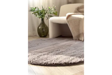 Heaven Ryamatta Antracit rund 160 - Antracit - Textilier & mattor - Mattor - Modern matta - Ryamattor