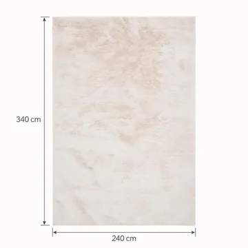 Heaven Stor Rektangulär Ryamatta & Luggmatta 240x340 cm - Beige - Textilier & mattor - Mattor - Modern matta - Ryamattor