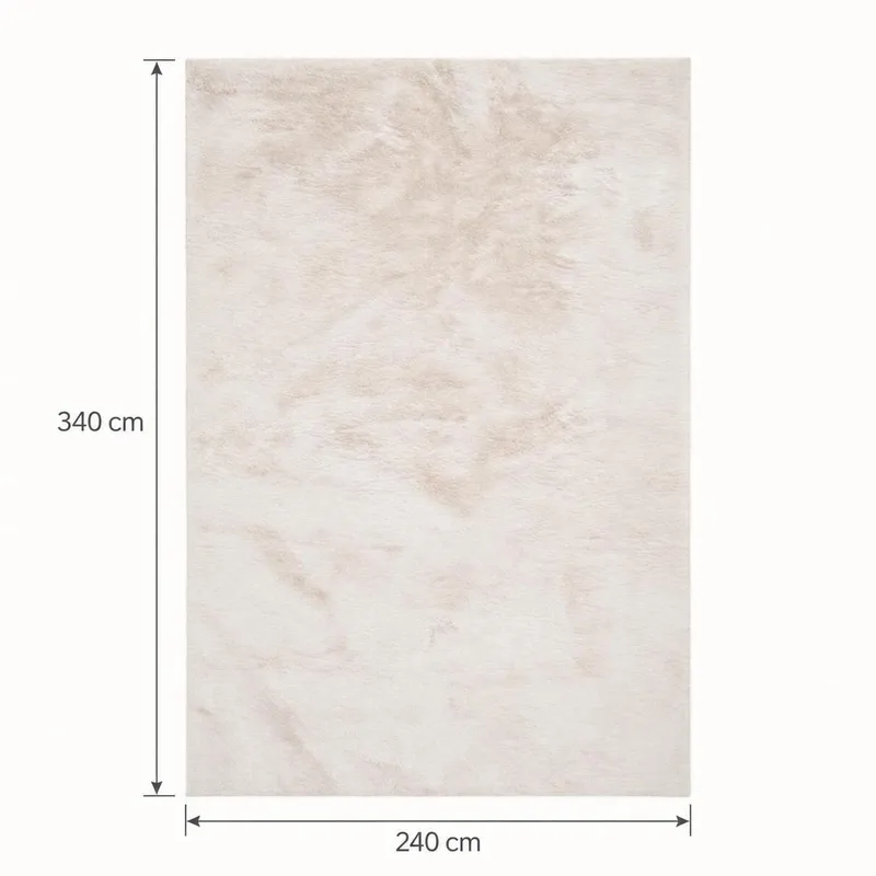 Heaven Stor Rektangulär Ryamatta & Luggmatta 240x340 cm - Beige - Textilier & mattor - Mattor - Modern matta - Ryamattor