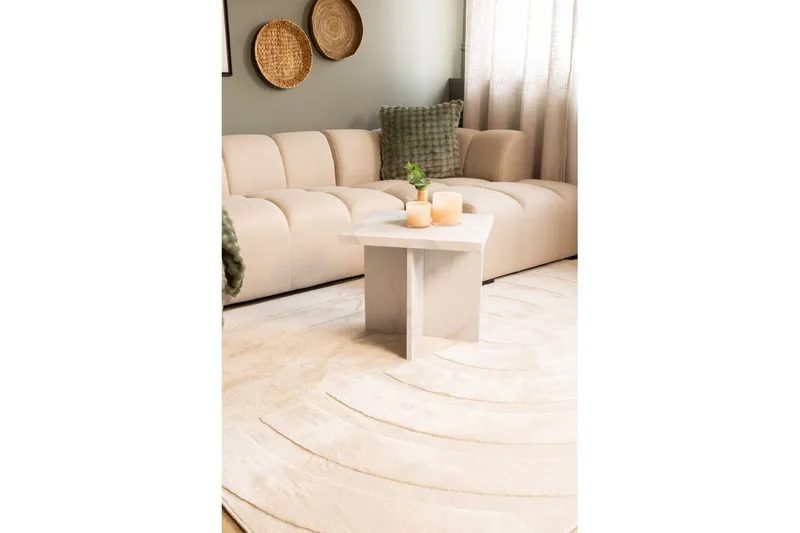 Heaven Trend Maskinvävd matta 160x230 cm - Beige - Textilier & mattor - Mattor - Modern matta - Friezemattor