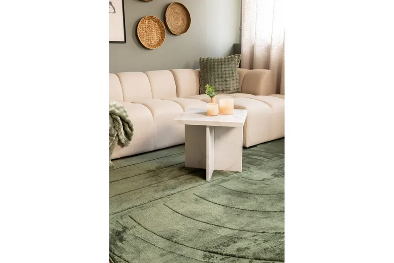 Heaven Trend Maskinvävd matta 200x290 cm - Grön - Textilier & mattor - Mattor - Modern matta - Friezemattor