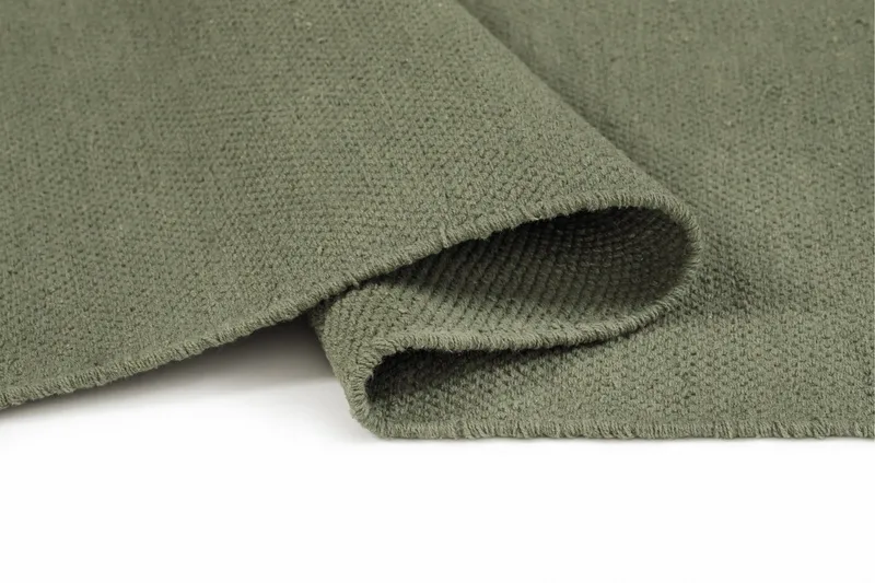 Hemse Bomullsmatta 140x200 cm - Mörkgrön - Textilier & mattor - Mattor - Modern matta - Bomullsmattor