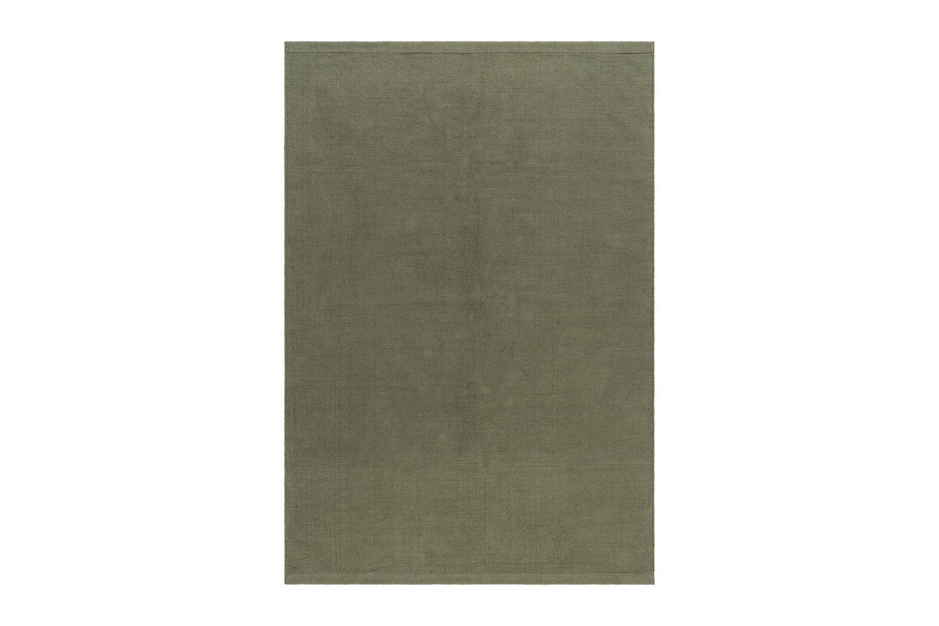 hemse bomullsmatta 140x200 cm - mörkgrön