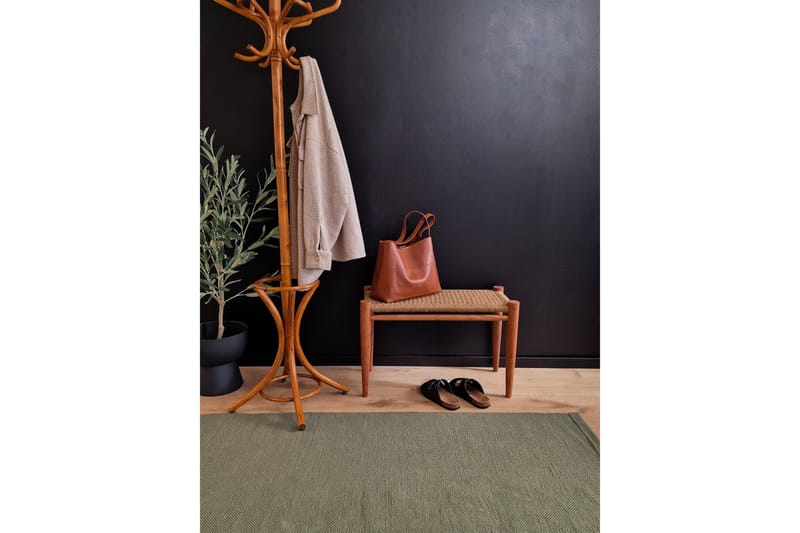 Hemse Bomullsmatta 240x340 cm - Mörkgrön - Textilier & mattor - Mattor - Modern matta - Bomullsmattor