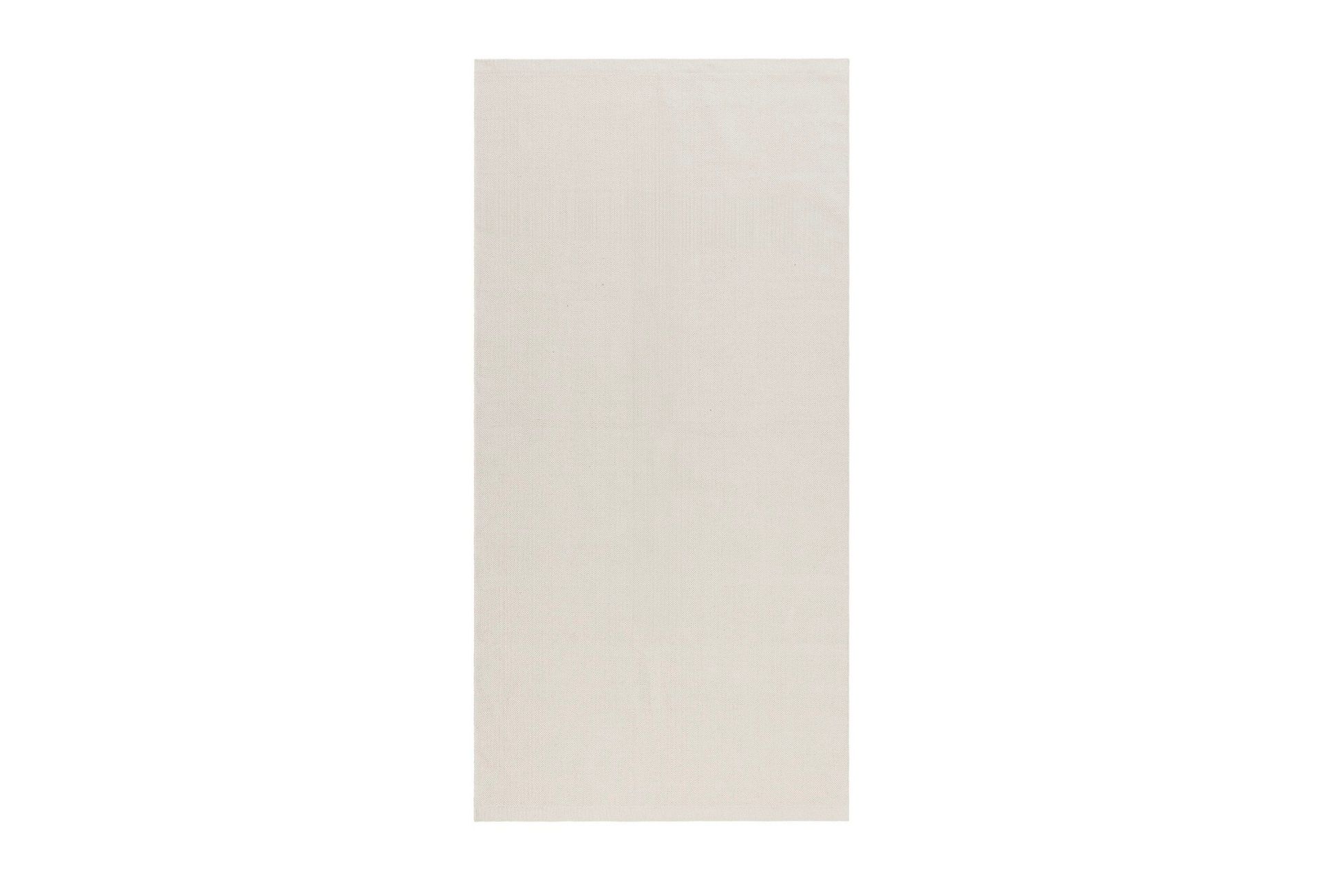 hemse bomullsmatta 75x150 cm - creme
