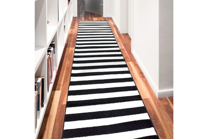 HIMESHE Entrematta 80x350 cm Svart/Vit - Gångmattor