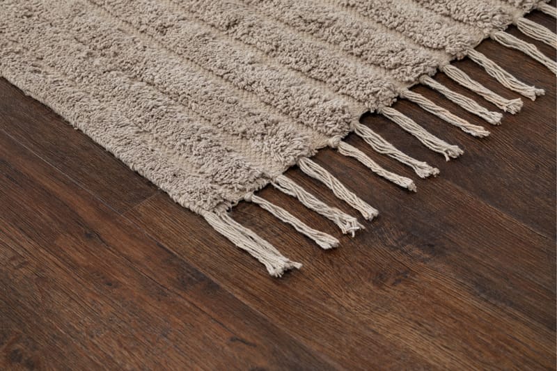 Marocko Bomullsmatta 240x340 cm - Linne - Textilier & mattor - Mattor - Modern matta - Bomullsmattor