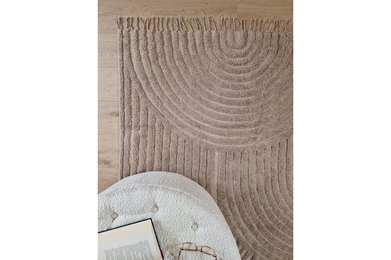 Marocko Bomullsmatta 240x340 cm - Linne - Textilier & mattor - Mattor - Modern matta - Bomullsmattor
