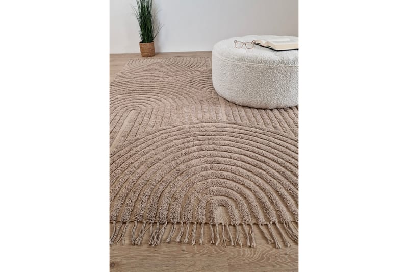 Marocko Bomullsmatta 240x340 cm - Linne - Textilier & mattor - Mattor - Modern matta - Bomullsmattor