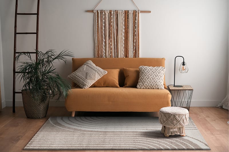 Portland Ryamatta 140x200 cm - Linne - Textilier & mattor - Mattor - Modern matta - Ryamattor