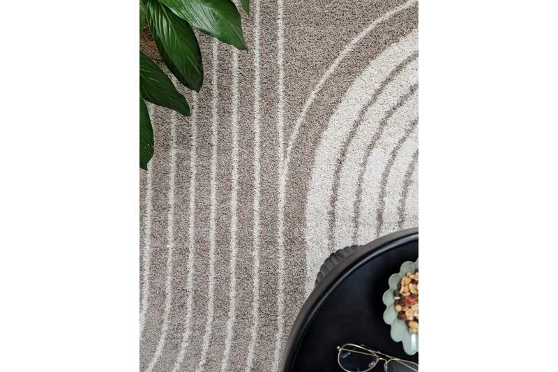 Portland Ryamatta 140x200 cm - Linne - Textilier & mattor - Mattor - Modern matta - Ryamattor