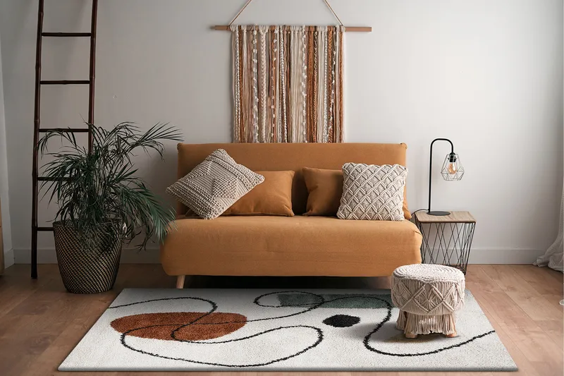 Portland Ryamatta 140x200 cm - Vit - Textilier & mattor - Mattor - Modern matta - Ryamattor