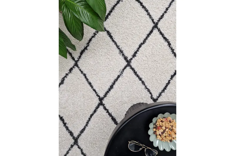 Portland Ryamatta 160x230 cm - Vit - Textilier & mattor - Mattor - Modern matta - Ryamattor