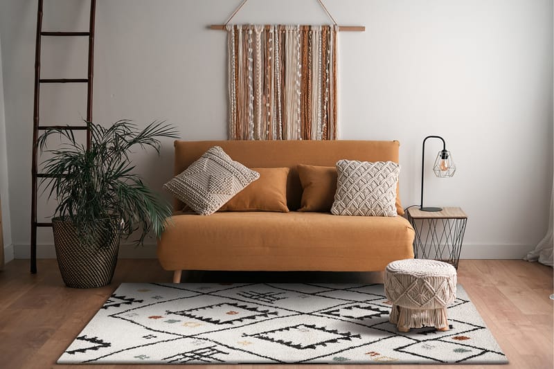 Portland Ryamatta 160x230 cm - Vit - Textilier & mattor - Mattor - Modern matta - Ryamattor