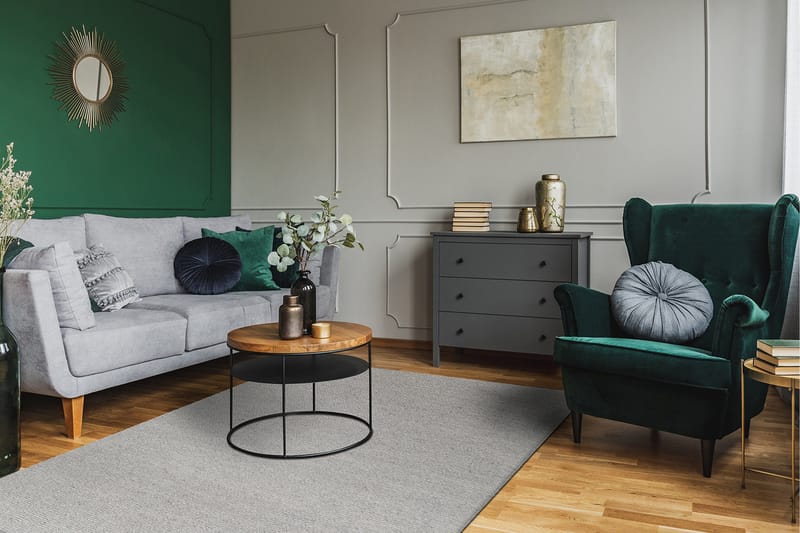 Skagen Ullmatta 160x230 cm - Silver - Textilier & mattor - Mattor - Modern matta - Ullmattor