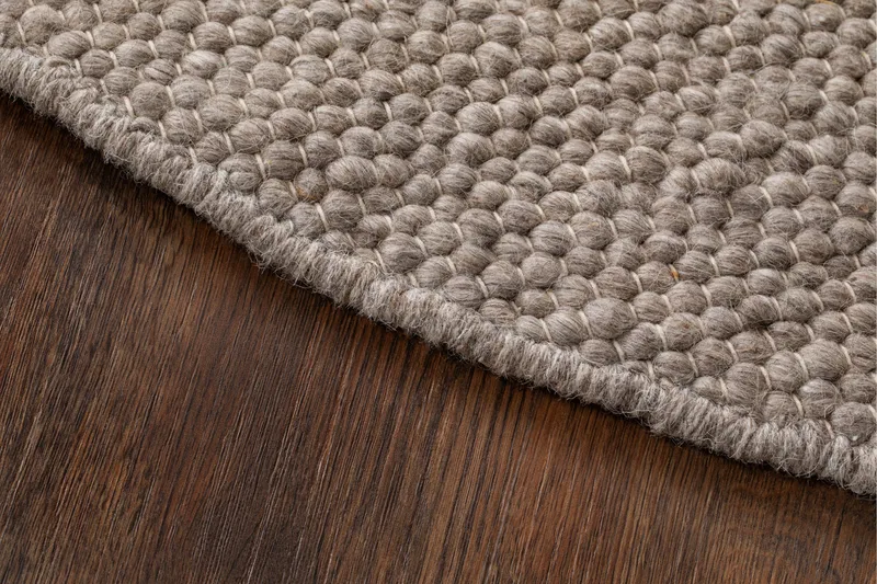 Skagen Ullmatta Rund 200 cm - Linne - Textilier & mattor - Mattor - Modern matta - Ullmattor