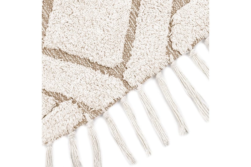 Horasan Ryamatta 140 cm Rund - Beige - Textilier & mattor - Mattor - Modern matta - Ryamattor