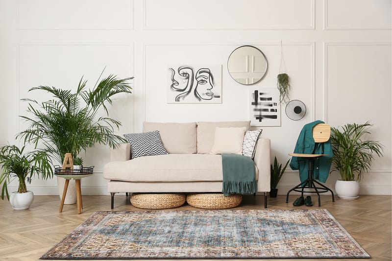 Tarfaya Friezematta 160x230 cm - Turkos - Textilier & mattor - Mattor - Modern matta - Friezemattor