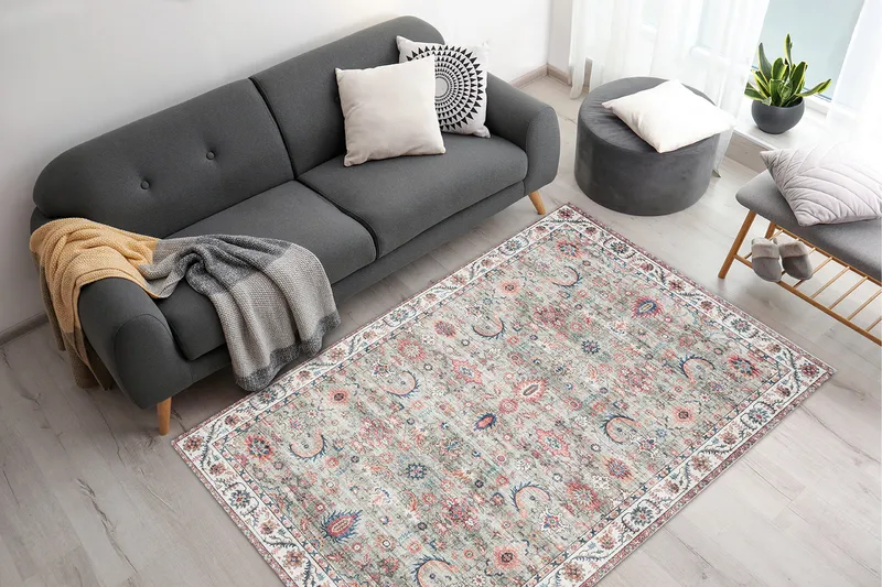 Tarfaya Friezematta 200x290 cm - Grön - Textilier & mattor - Mattor - Modern matta - Friezemattor