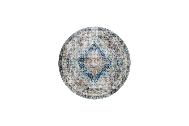 Tarfaya Friezematta Rund 200 cm, Flerfärgad