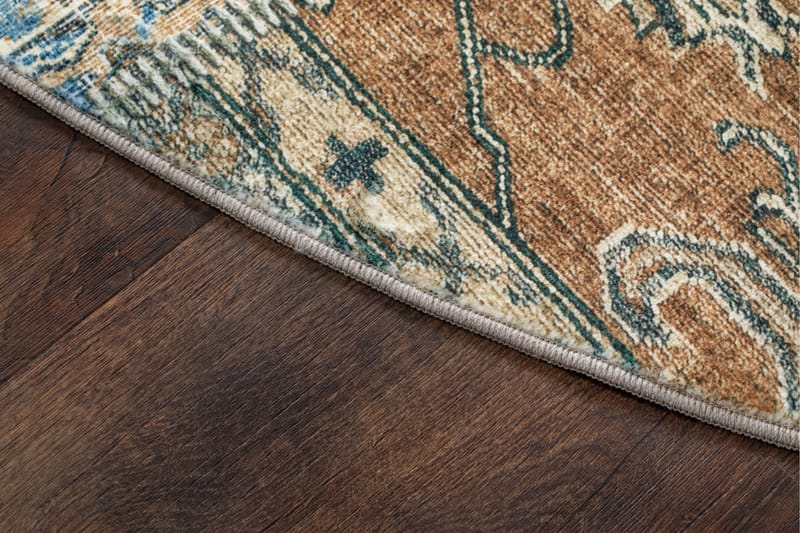 Tarfaya Friezematta Rund 200 cm - Flerfärgad - Textilier & mattor - Mattor - Modern matta - Wiltonmattor