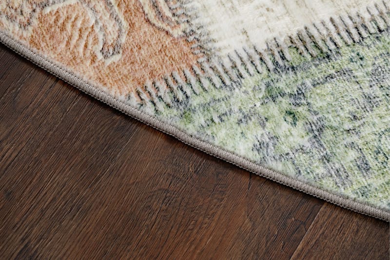 Tarfaya Friezematta Rund 200 cm - Grön - Textilier & mattor - Mattor - Modern matta - Wiltonmattor