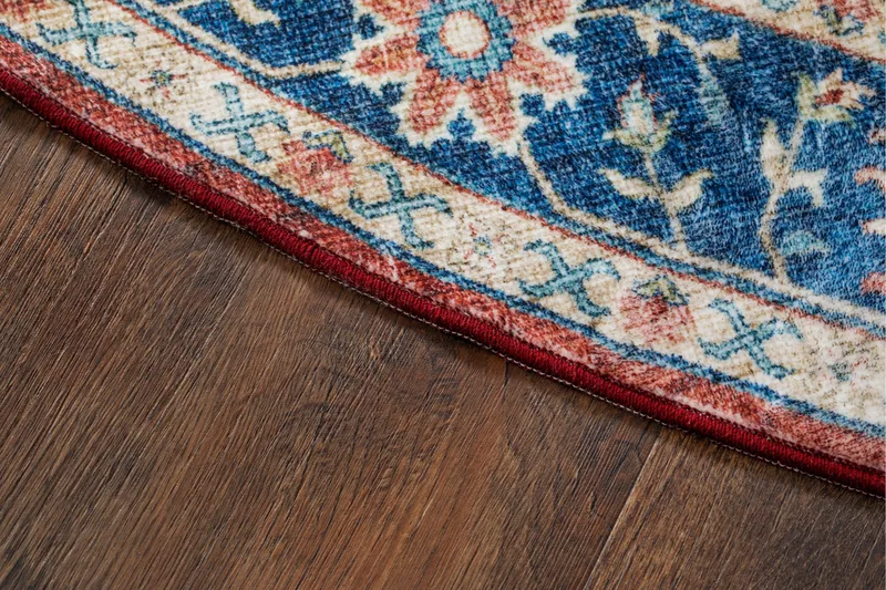 Tarfaya Friezematta Rund 200 cm - Röd - Textilier & mattor - Mattor - Modern matta - Wiltonmattor