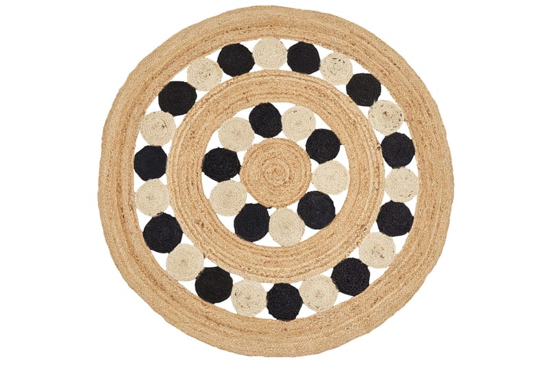 Hovit Jutematta 140 cm Rund, Beige