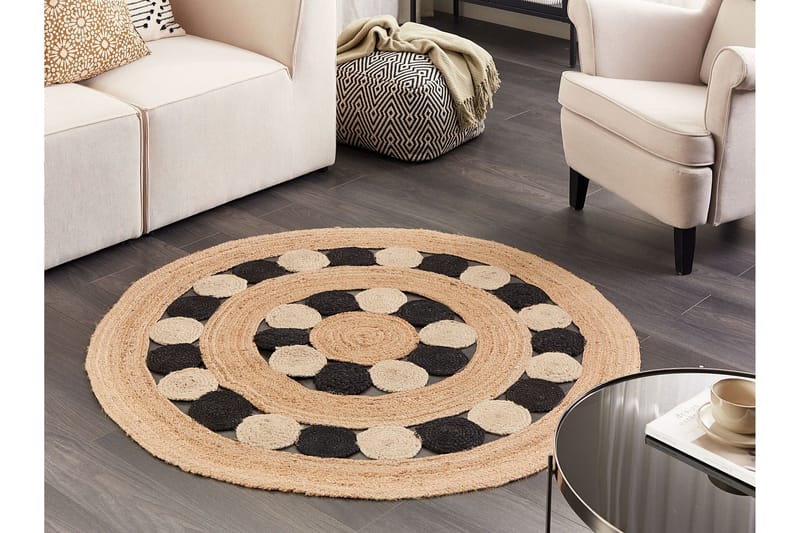 Hovit Jutematta 140 cm Rund - Beige - Textilier & mattor - Mattor - Modern matta - Jutemattor & sisalmattor