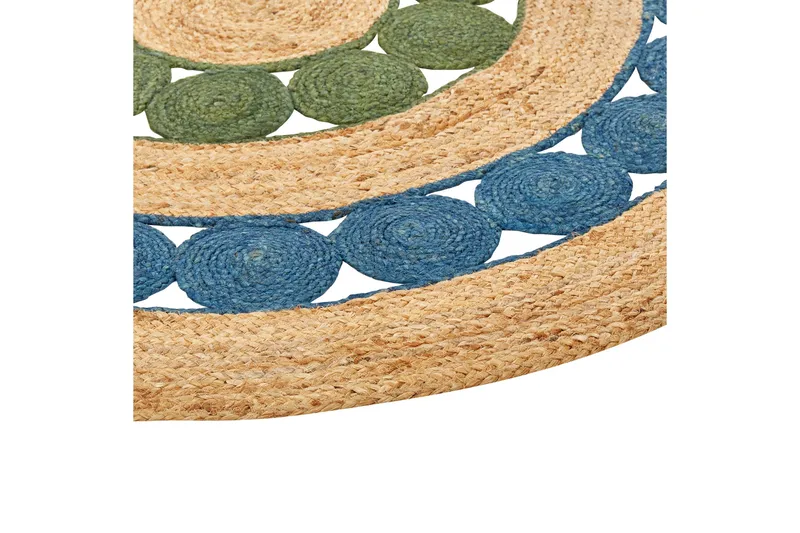 Hovit Jutematta 140 cm Rund - Blå - Textilier & mattor - Mattor - Modern matta - Jutemattor & sisalmattor