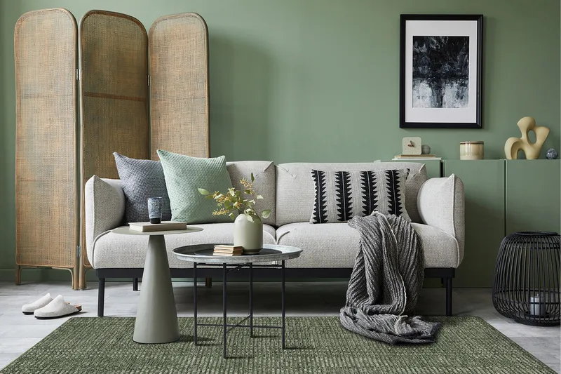 Torekov Ullmatta 160x230 cm - Grön - Textilier & mattor - Mattor - Modern matta - Ullmattor