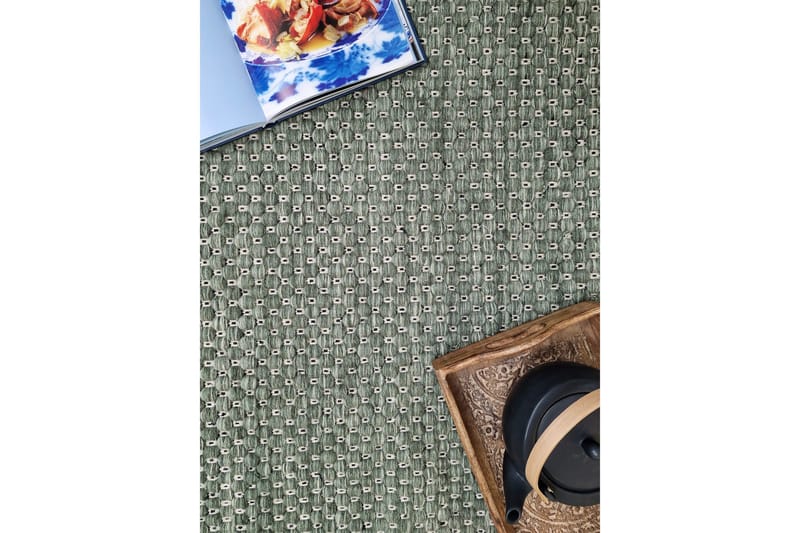 Torekov Ullmatta Rund 200 cm - Grön - Textilier & mattor - Mattor - Modern matta - Ullmattor