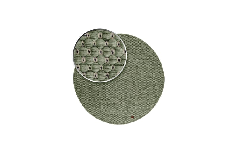 Torekov Ullmatta Rund 200 cm - Grön - Textilier & mattor - Mattor - Modern matta - Ullmattor