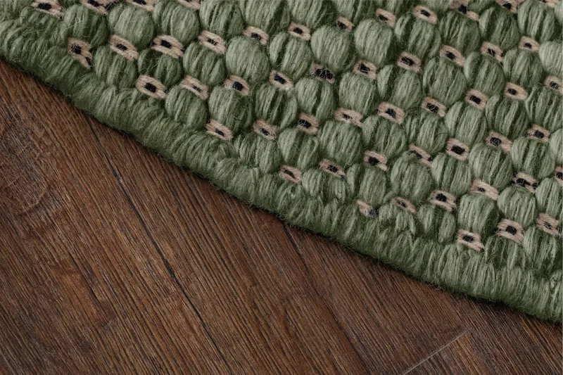 Torekov Ullmatta Rund 240 cm - Grön - Textilier & mattor - Mattor - Modern matta - Ullmattor