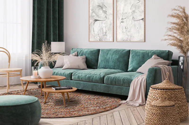 Torekov Ullmatta Rund 300 cm - Flerfärgad - Textilier & mattor - Mattor - Modern matta - Ullmattor