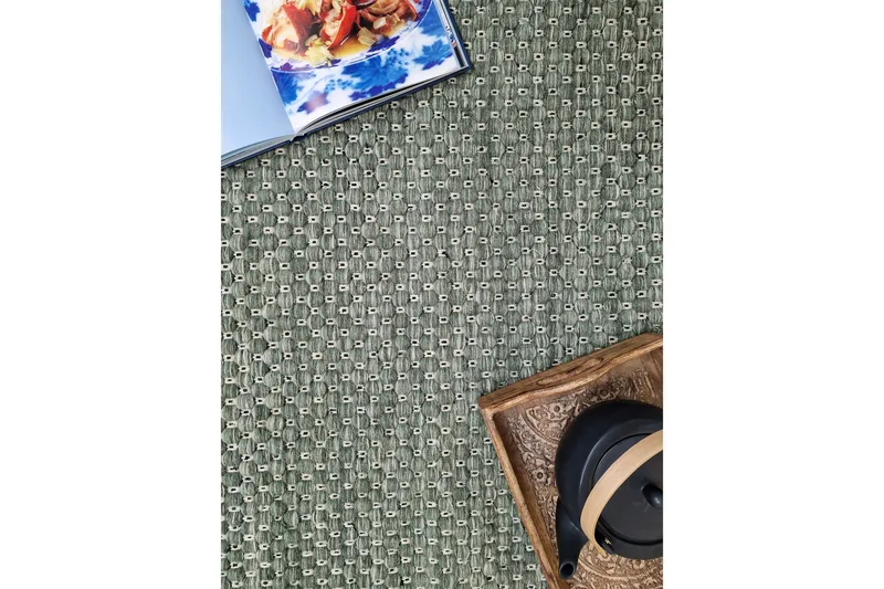 Torekov Ullmatta Rund 300 cm - Grön - Textilier & mattor - Mattor - Modern matta - Ullmattor