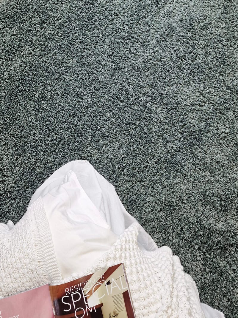 Lounge Gångmatta 80x250 cm Rektangulär - Grön - Textilier & mattor - Mattor - Modern matta - Ryamattor