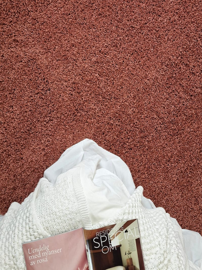 Lounge Gångmatta 80x250 cm Rektangulär - Koppar - Textilier & mattor - Mattor - Modern matta - Ryamattor