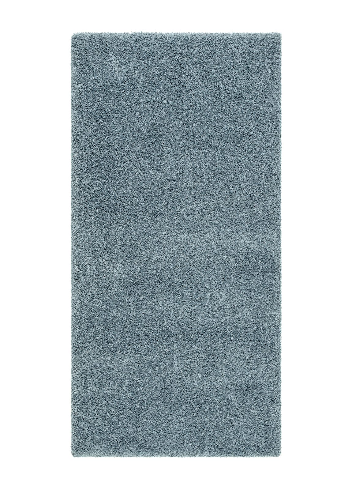 lounge gångmatta 80x250 cm rektangulär - petrolblå