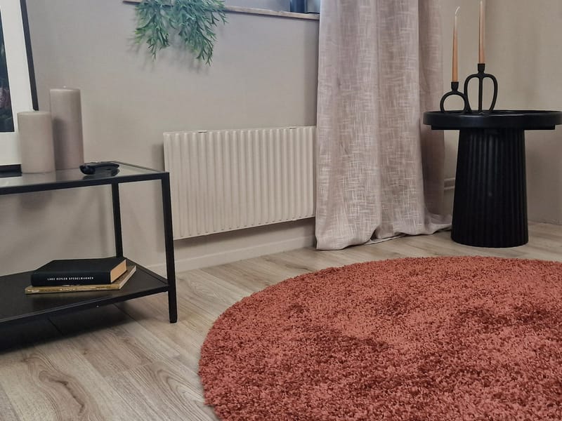 Lounge Ryamatta 240 cm Rund - Koppar - Textilier & mattor - Mattor - Modern matta - Gångmattor