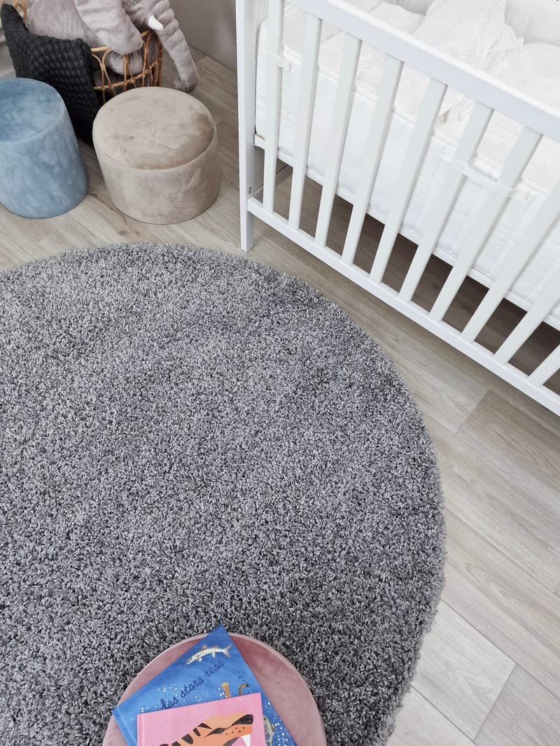 Lounge Ryamatta 240 cm Rund - Textilier & mattor - Mattor - Modern matta - Ryamattor
