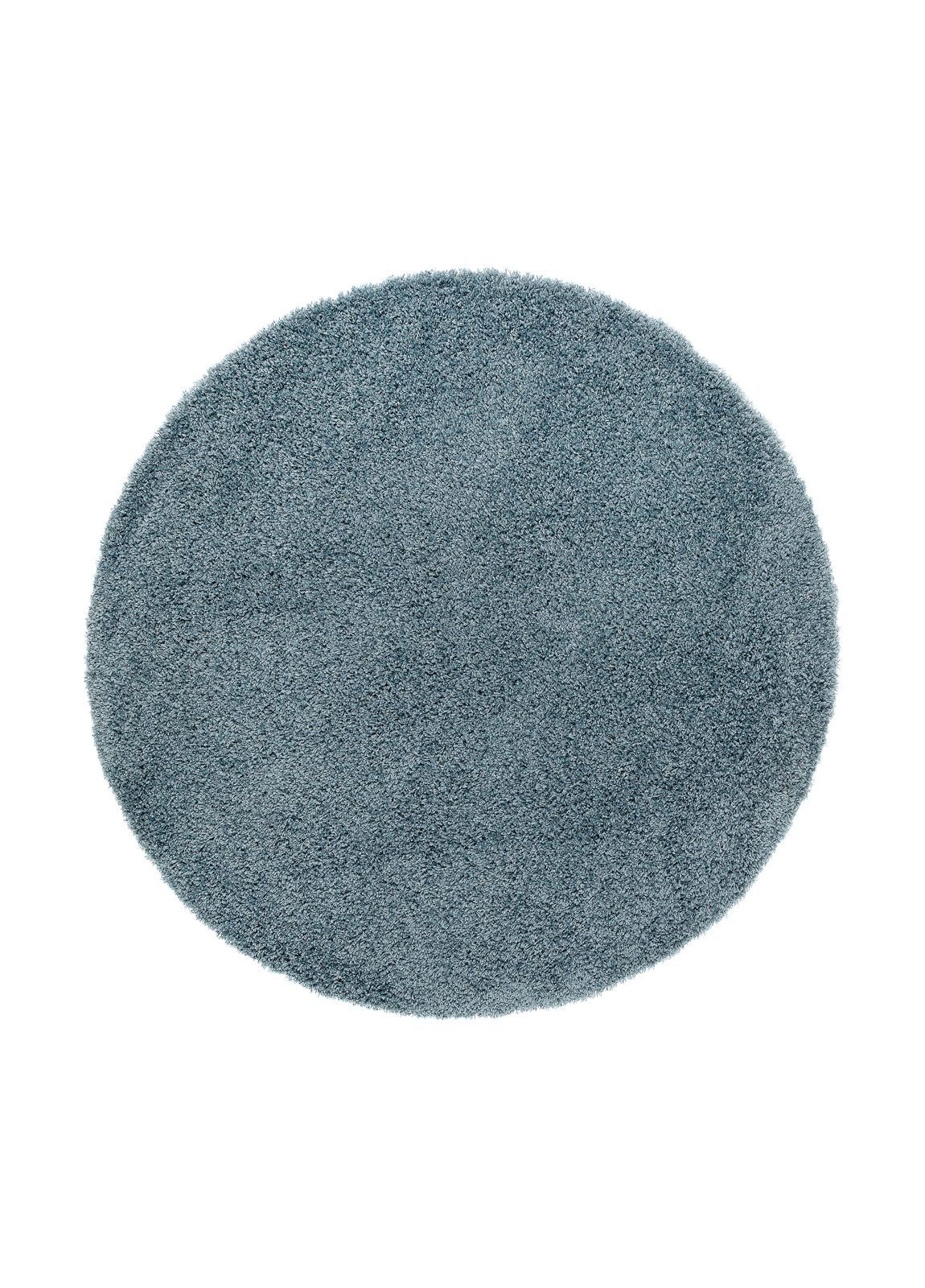 Lounge Ryamatta 240 cm Rund - Petrolbl&aring;