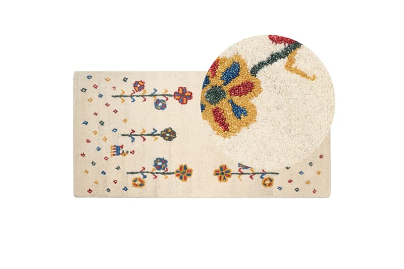 Husunlu Ryamatta 80x150 cm Beige - Textilier & mattor - Mattor - Modern matta - Ryamattor
