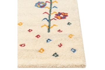 Husunlu Ryamatta 80x150 cm - Beige - Textilier & mattor - Mattor - Modern matta - Ullmattor