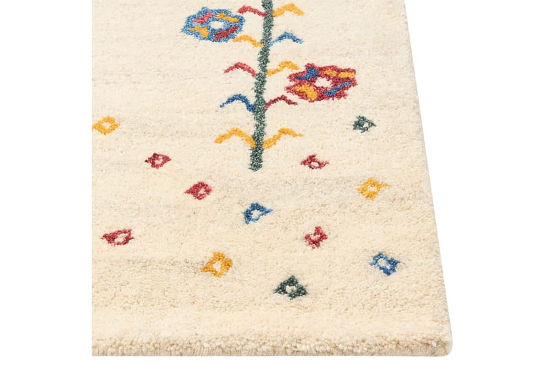 Husunlu Ryamatta 80x150 cm - Beige - Textilier & mattor - Mattor - Modern matta - Ullmattor