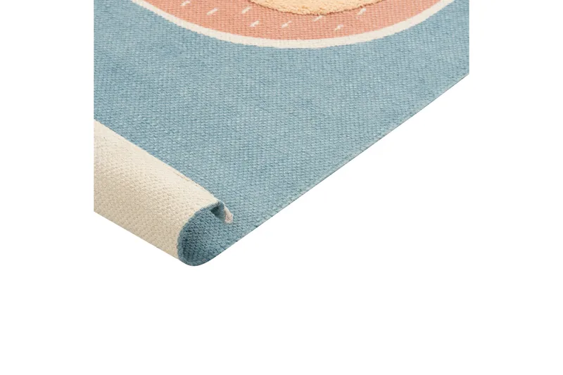 Isak Bomullsmatta 80x150 cm - Blå - Textilier & mattor - Mattor - Modern matta - Bomullsmattor